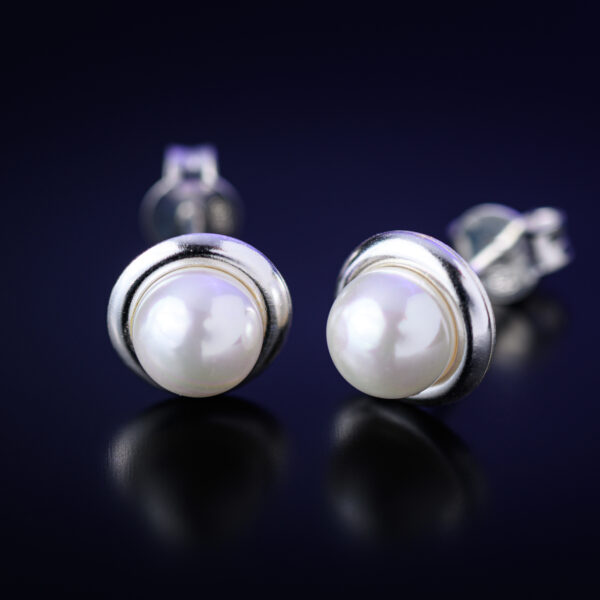 Pendientes Perla 6mm - Imagen 2