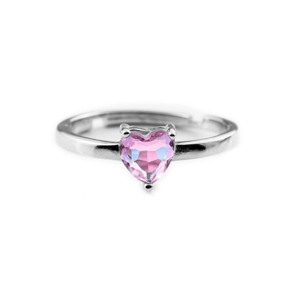 Anillo Corazón Rosa